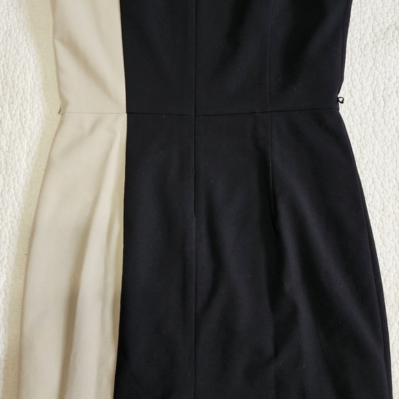 Calvin Klein Cap Sleeve Colorblock Faux Wrap Dress - Picture 8 of 10